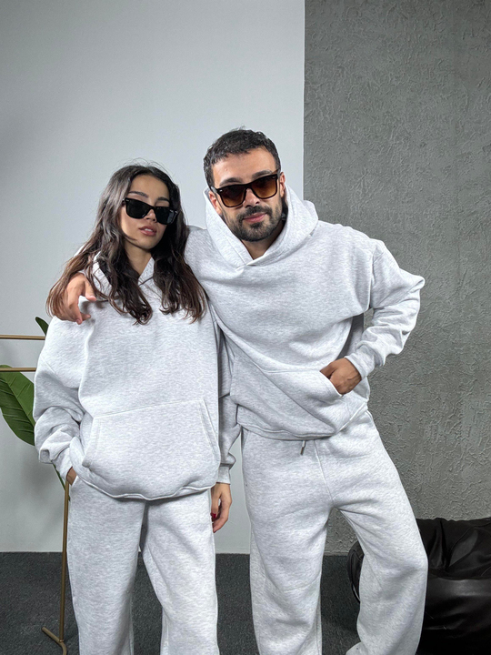 EŞOFMAN TAKIMIKarmelanj 3 İplik Hoodie Alt Üst Takım SC