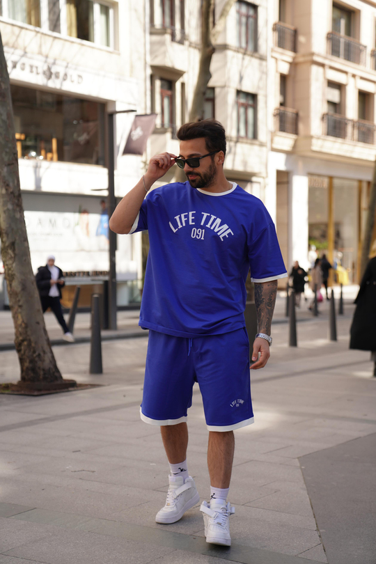 EŞOFMAN TAKIMISaksmavi Life Tıme 2 İplik Eşofman Takımı VMS 30268
