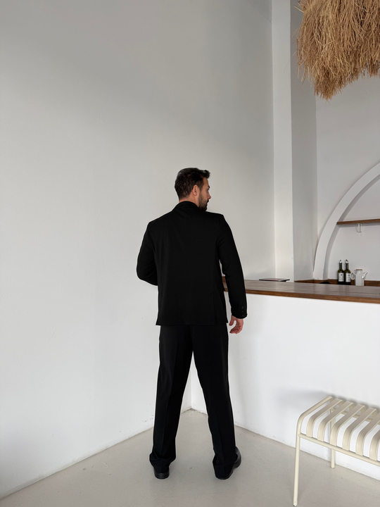 Eşofman TakımıSiyah Bezayağı Pamuk Oversize Takım Elbise SNZ 1325