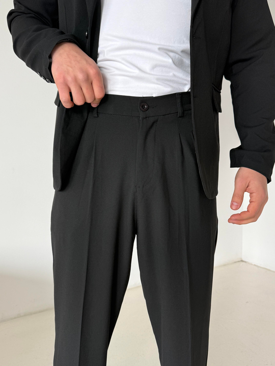 Eşofman TakımıSiyah Bezayağı Pamuk Oversize Takım Elbise SNZ 1325