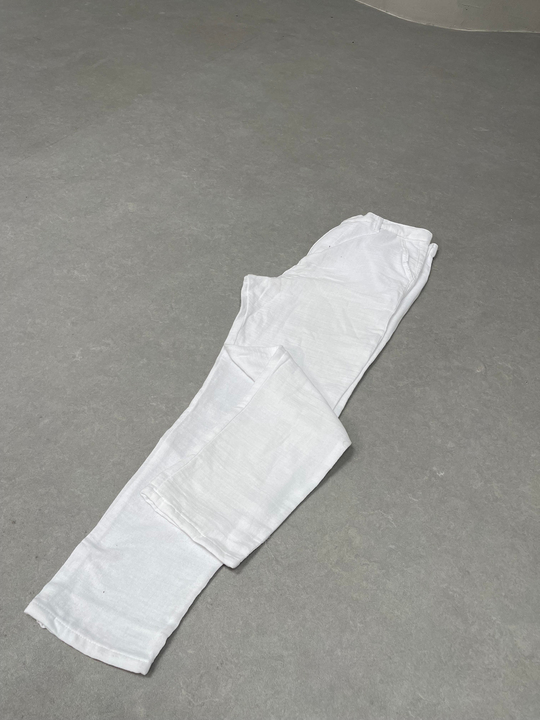 EşofmanBeyaz Müslin Keten Pantolon SNZ M3652 2024