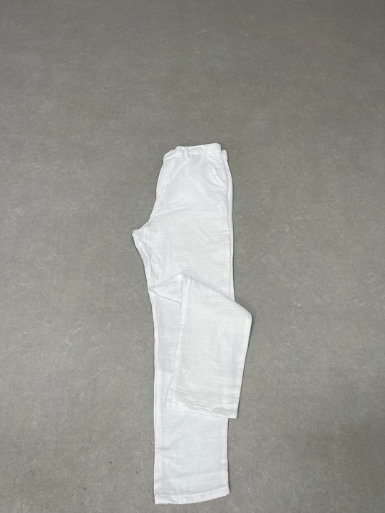 EşofmanBeyaz Müslin Keten Pantolon SNZ M3652 2024