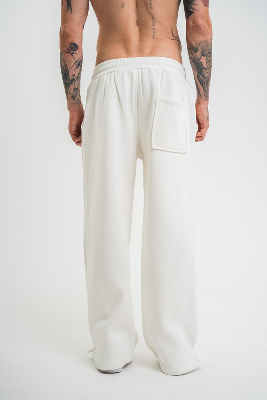 EşofmanEkru Düz Sage Baggy Alt PLZ