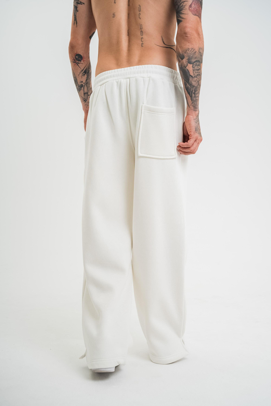 EşofmanEkru Düz Sage Baggy Alt PLZ