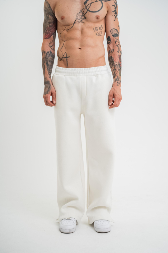 EşofmanEkru Düz Sage Baggy Alt PLZ