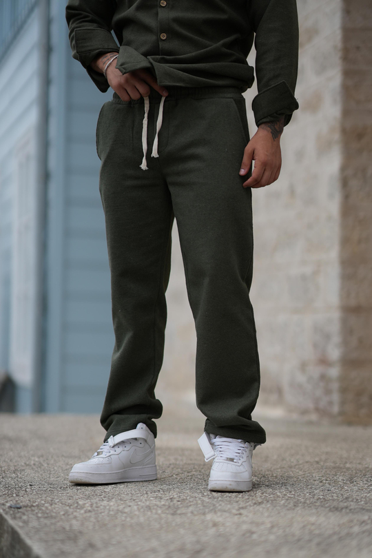 EşofmanHaki Kaşe Baggy Pantolon SC