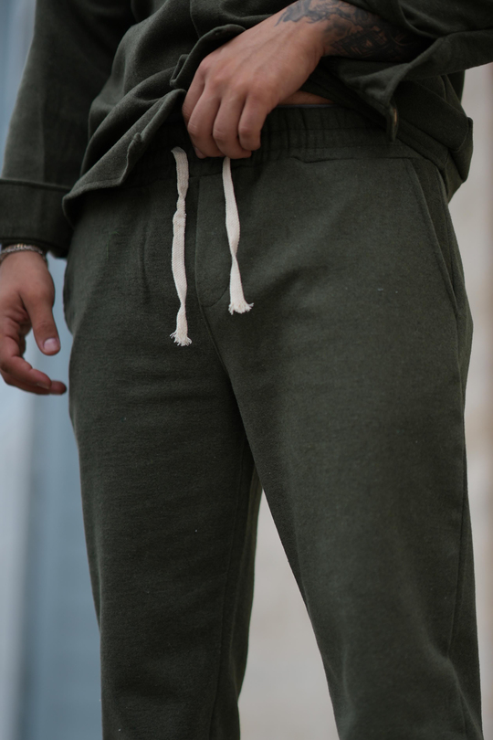 EşofmanHaki Kaşe Baggy Pantolon SC