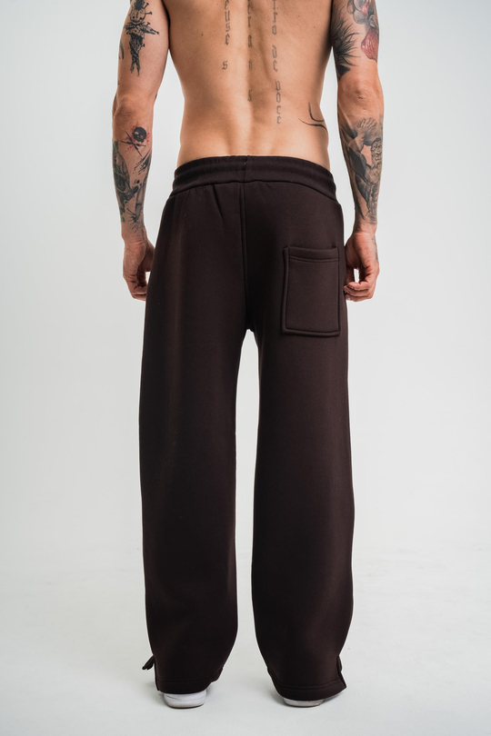 EşofmanKahve Düz Sage Baggy Alt PLZ