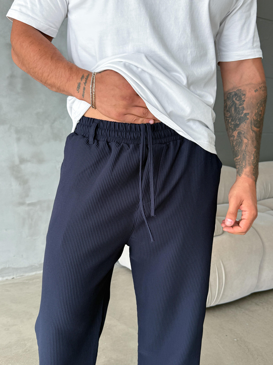 EşofmanLacivert Kadife Baggy Jogger SNZ K5022