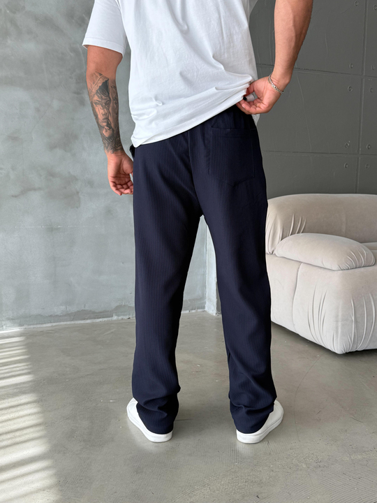 EşofmanLacivert Kadife Baggy Jogger SNZ K5022