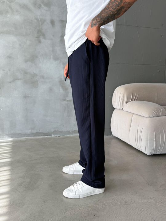 EşofmanLacivert Kadife Baggy Jogger SNZ K5022