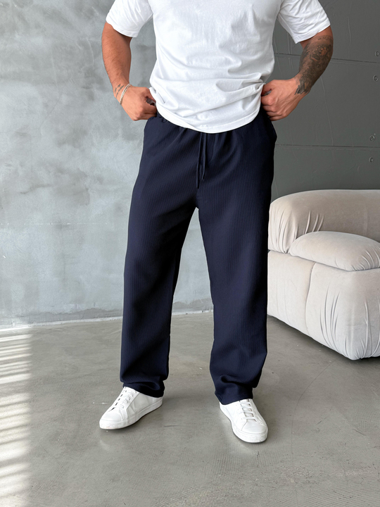 EşofmanLacivert Kadife Baggy Jogger SNZ K5022