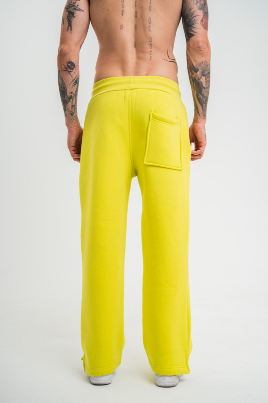 EşofmanSarı Düz Sage Baggy Alt PLZ