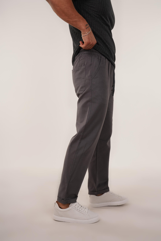 GABARDİNAntrasit Baggy Bağcıklı Gabardin TK