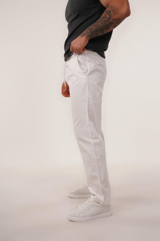 GABARDİNBeyaz Baggy Bağcıklı Gabardin TK