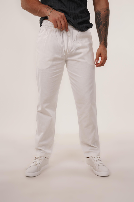 GABARDİNBeyaz Baggy Bağcıklı Gabardin TK