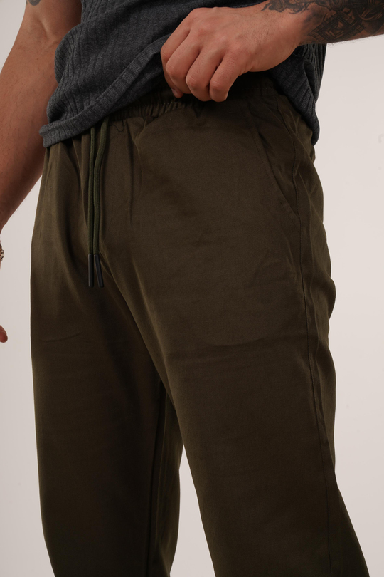 GABARDİNHaki Baggy Bağcıklı Gabardin TK 1025
