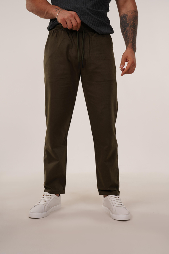 GABARDİNHaki Baggy Bağcıklı Gabardin TK 1025