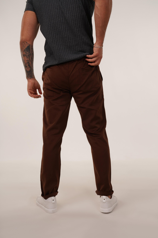 GABARDİNKahve Baggy Bağcıklı Gabardin TK 1025