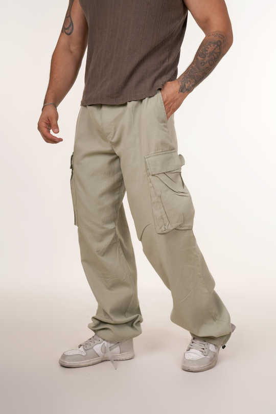GABARDİNMint Gabardin Kargo Cep Boru Paça Pantolon VMS 40429 