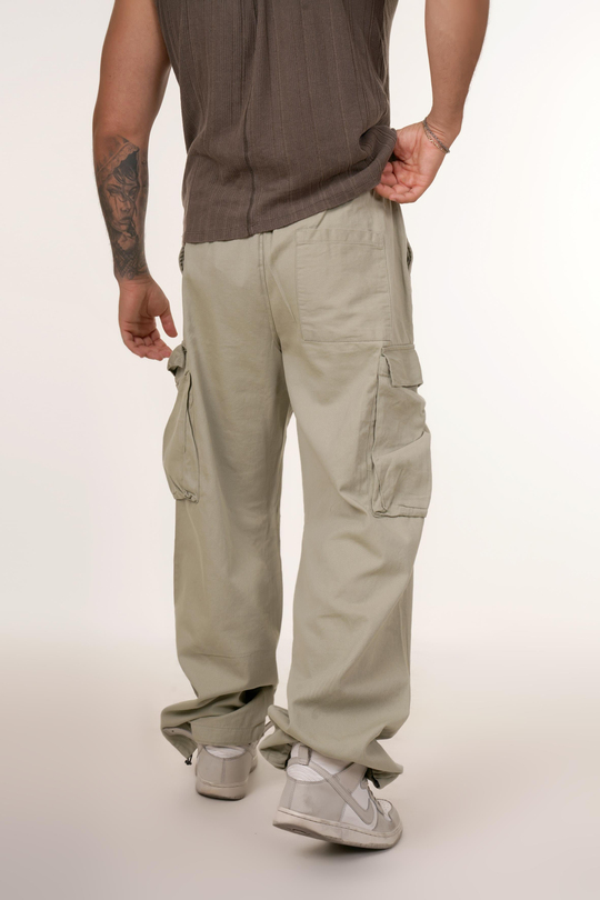 GABARDİNMint Gabardin Kargo Cep Boru Paça Pantolon VMS 40429 