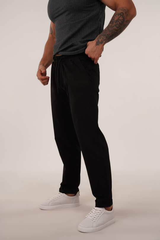 GABARDİNSiyah Baggy Bağcıklı Gabardin TK 1025