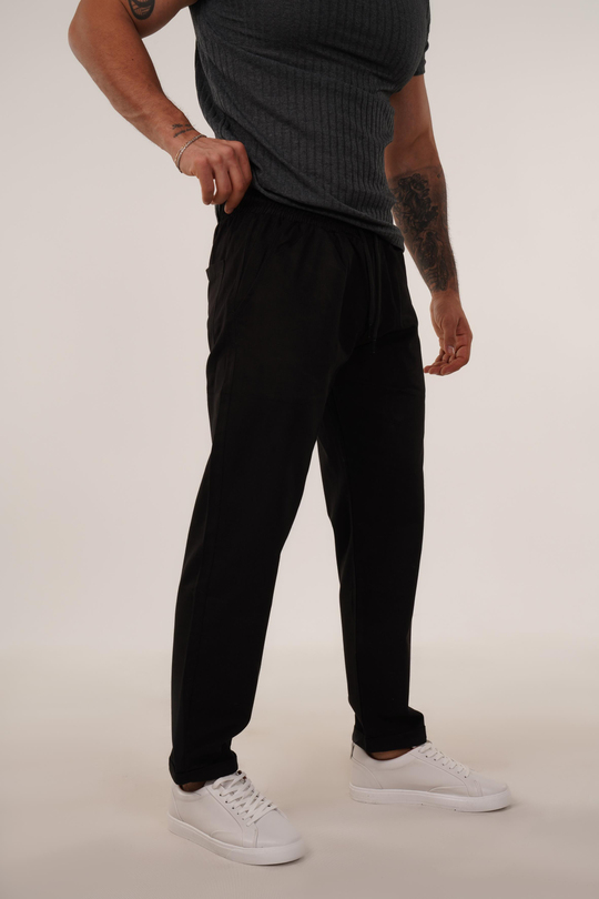 GABARDİNSiyah Baggy Bağcıklı Gabardin TK 1025
