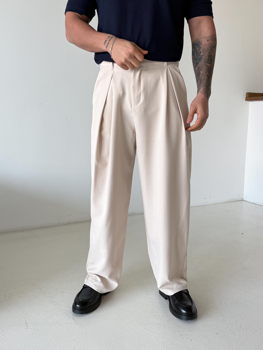GabardinTaş Double Palazzo Pantalon 4062 PNC