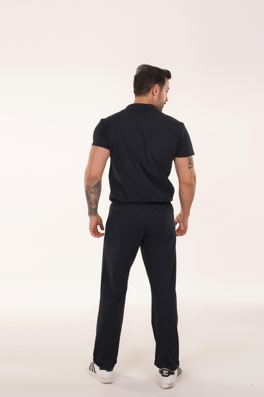 KOMBİNLacivert Polo Yaka ve Lacos Baggy Takım TK