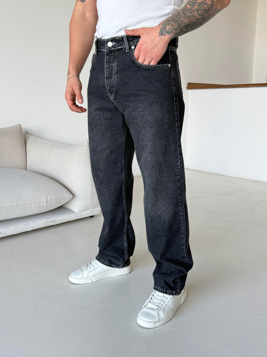 KOT PANTOLONAntrasit Dark Baggy Kot Pantalon MB 671-3