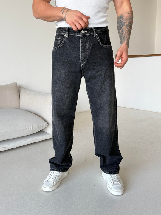 KOT PANTOLONAntrasit Dark Baggy Kot Pantalon MB 671-3