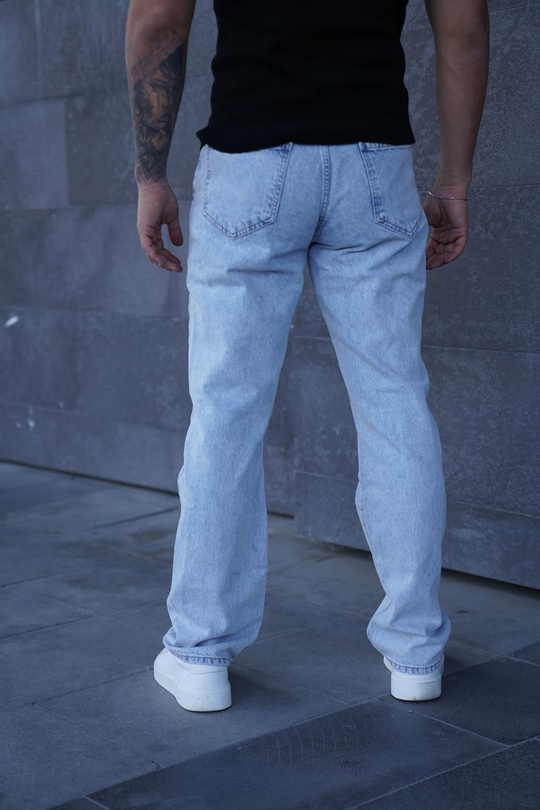 KOT PANTOLONBuz mavi baggy kot pantalon SC  00012