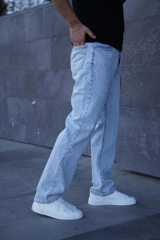 KOT PANTOLONBuz mavi baggy kot pantalon SC  00012