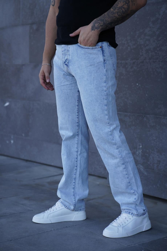 KOT PANTOLONBuz mavi baggy kot pantalon SC  00012