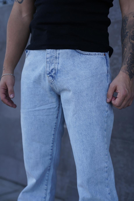KOT PANTOLONBuz mavi baggy kot pantalon SC  00012