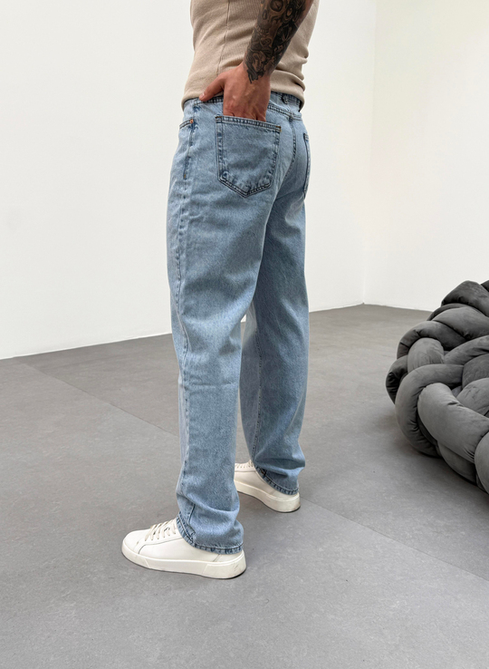 KOT PANTOLONBuz Mavi Baggy Kot Pantolon KRL