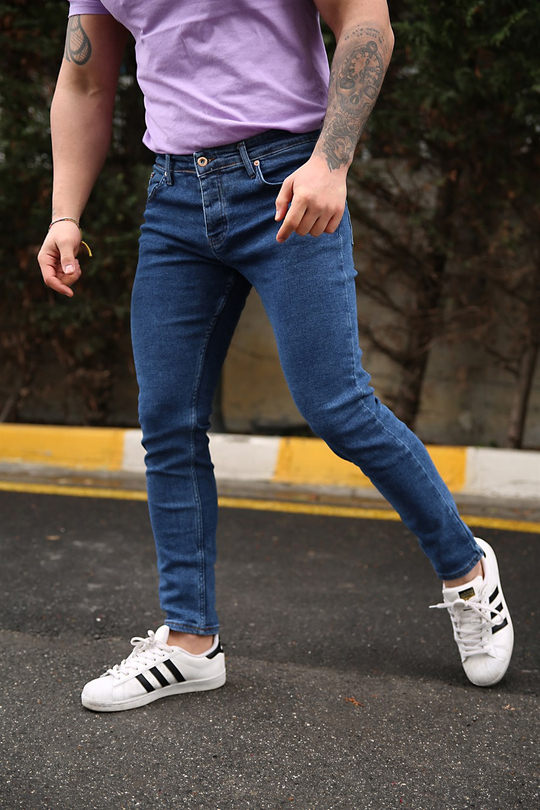 KOT PANTOLONErkek Lacivert Slim Fit Kot Pantolon