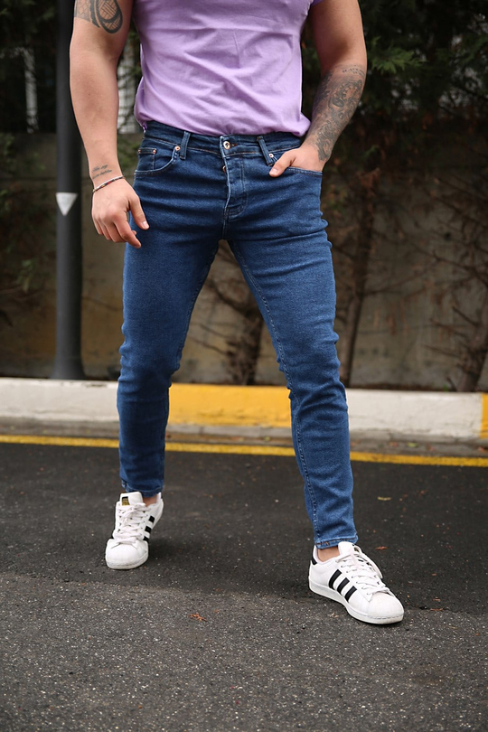 KOT PANTOLONErkek Lacivert Slim Fit Kot Pantolon