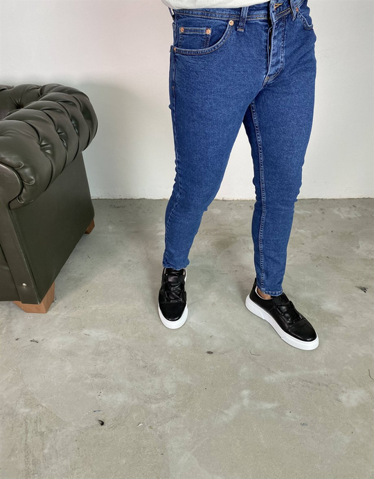 KOT PANTOLONErkek Soft Lacivert Slim Fit Kot Pantolon