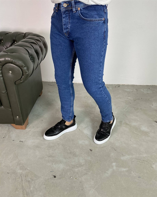 KOT PANTOLONErkek Soft Lacivert Slim Fit Kot Pantolon