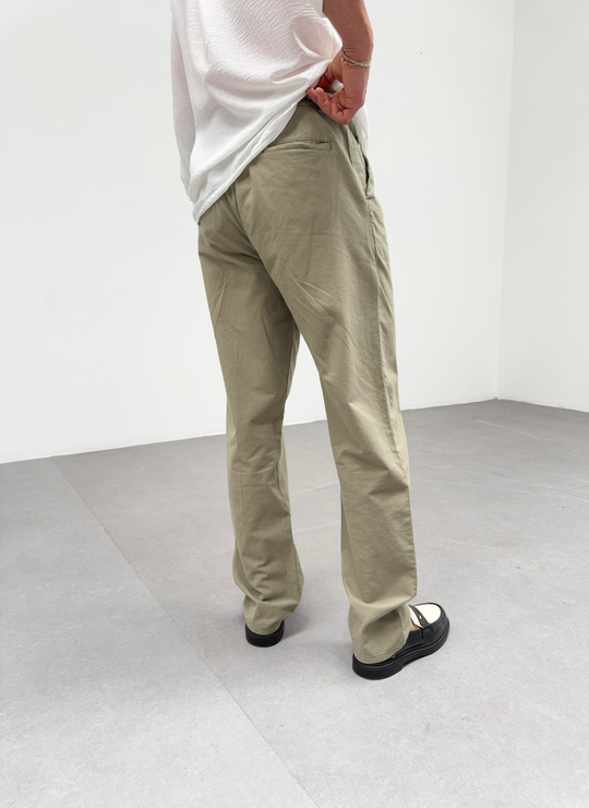 KOT PANTOLONHaki Bel İpli Baggy Pantalon SNZ M4595