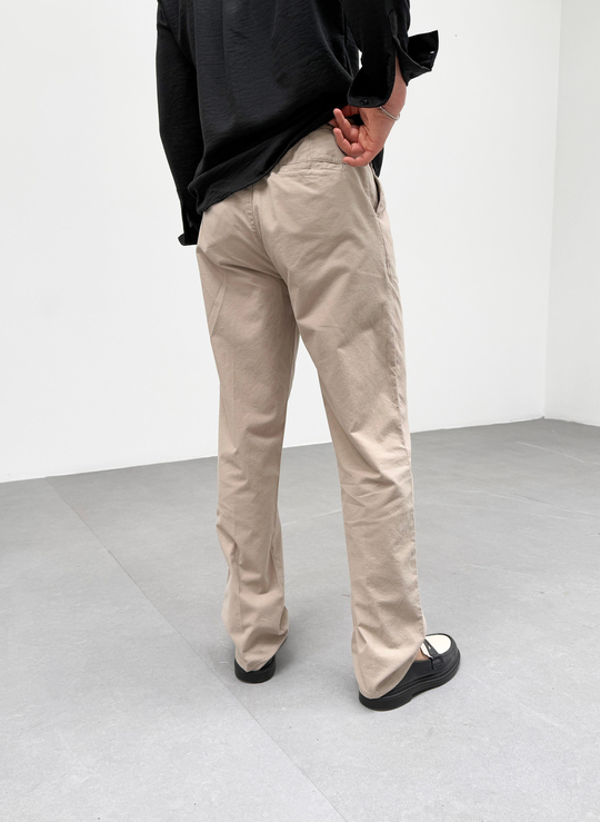 KOT PANTOLONKrem Bel İpli Baggy Pantalon SNZ M4595