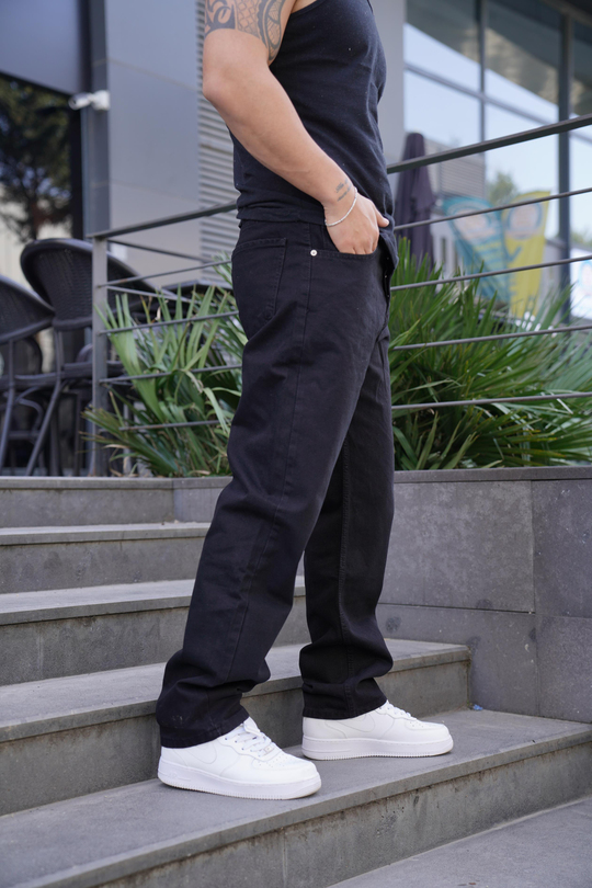 KOT PANTOLONSiyah Baggy Kot Pantolon PSP5007