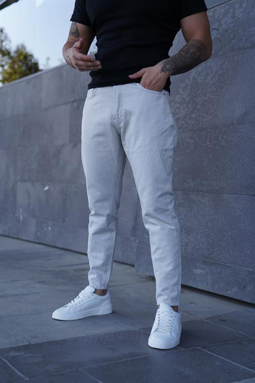 KOT PANTOLONStandart Açık Gri Boyfriend Kot Pantolon 2024