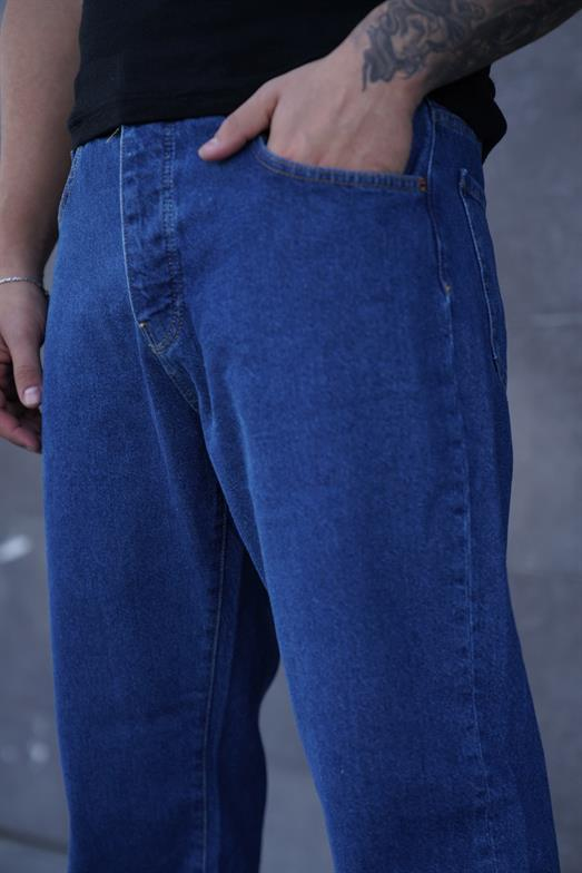 KOT PANTOLONStandart Lacivert Düz Baggy  Kot Pantolon 2024
