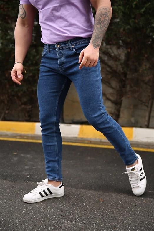 KOT PANTOLONStandart Lacivert Slim Fit Kot Pantolon 2024