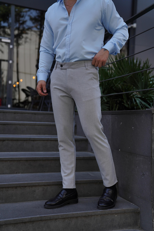 KUMAŞ PANTOLONAçıkgri Kumaş Pantolon Slim Fit PLT 011
