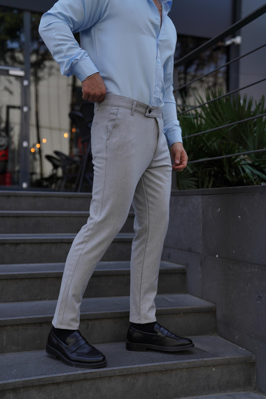 KUMAŞ PANTOLONAçıkgri Kumaş Pantolon Slim Fit PLT 011