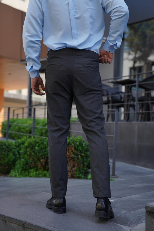 KUMAŞ PANTOLONGri Kumaş Pantolon Slim Fit PLT 011