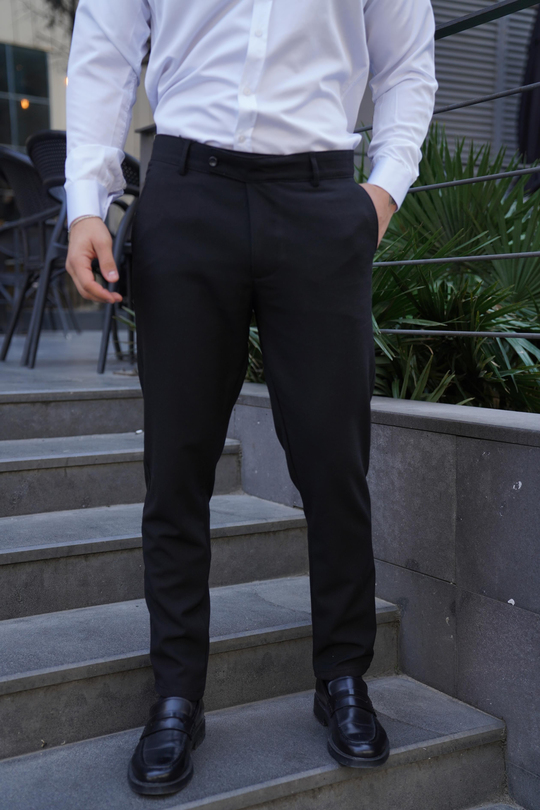 KUMAŞ PANTOLONSiyah Kumaş Pantolon Slim Fit PLT 011